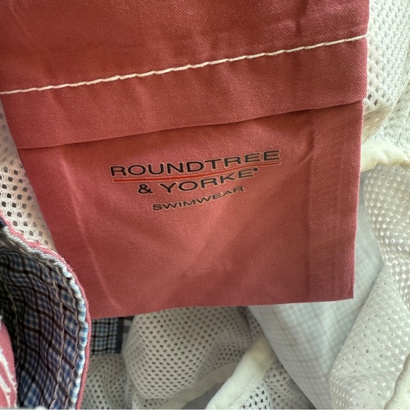 Roundtree & Yorke Men's Patchwork Madras Swim Shorts Multicolor Size M Summer - Picture 9 of 9